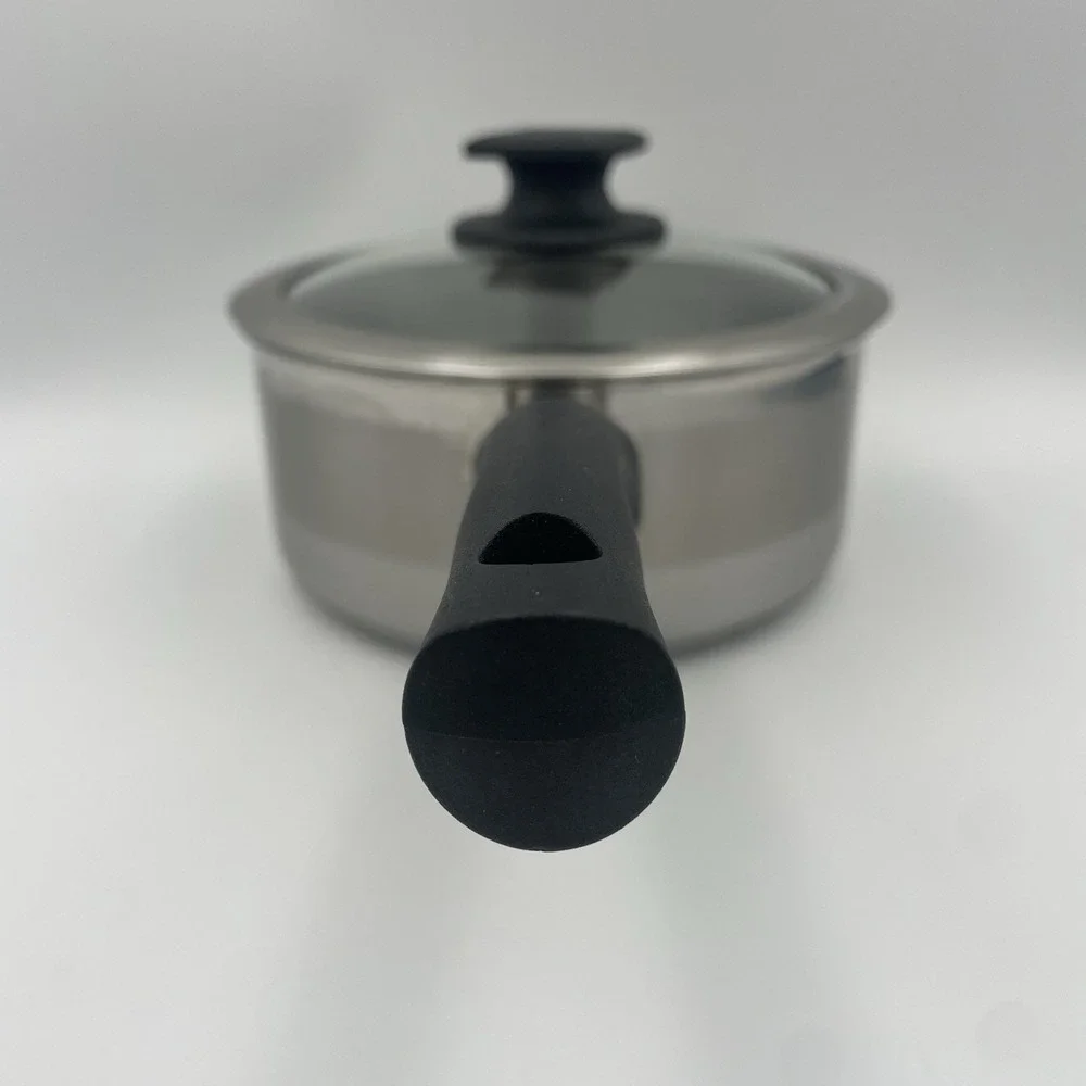 Megaware Stainless‎ Steel 1.5 Quart Sauce Pan Cookware Glass Lid Vintage